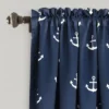 52"x63" Anchor Room Darkening Window Curtain Panels Navy - Lush Décor -Children'S Home Furnishings Store GUEST 0265ea98 f4b2 4a1a a904 3f014b3b107f
