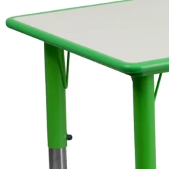 Emma And Oliver 23.625"W X 47.25"L Rectangular Plastic Height Adjustable Activity Table -Children'S Home Furnishings Store GUEST 0672bb01 5201 400b bd1a 7ebe025b1a5d