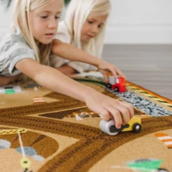 Melissa & Doug Round The Site Construction Truck Rug -Children'S Home Furnishings Store GUEST 06755828 bc8f 48a5 8ae0 4e35538c2246