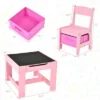 Costway 3 In 1 Wood Activity Table Chair Set W/Storage Box Pink -Children'S Home Furnishings Store GUEST 0af89a31 70c5 4898 950f 4860013eb3fb