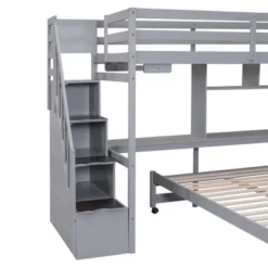 Twin Over Full Bunk Bed With Storage Stairs, Desk, Shelves And Hanger - ModernLuxe -Children'S Home Furnishings Store GUEST 0c7d6396 a020 4242 8492 30bf7687bb7e