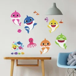 Baby Shark Peel And Stick Wall Decals - RoomMates 3 Baby Shark Peel And Stick Wall Decals - RoomMates -Children'S Home Furnishings Store GUEST 11dbfb92 18a8 4a54 b89e a47658e49d1f