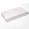 Bacati - Morocan Tiles Pink/Gray Muslin 100 Percent Cotton Universal Baby US Standard Crib Or Toddler Bed Fitted Sheet