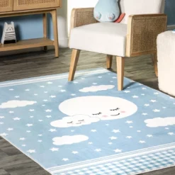 NuLOOM Peaceful Night Machine Washable Kids Area Rug -Children'S Home Furnishings Store GUEST 14581f88 a18b 4ed8 b483 07253a37c167