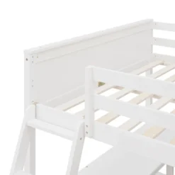 Full Size Wooden Loft Bed With Shelves And Desk - ModernLuxe -Children'S Home Furnishings Store GUEST 15502d31 25b5 4ac6 b5f2 061acc206896