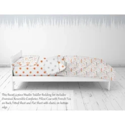 Bacati - Basketball Orange/Gray Muslin 4 Pc Toddler Bedding Set -Children'S Home Furnishings Store GUEST 16d6b296 9b23 43cf b4e8 5b6adcf93ac4