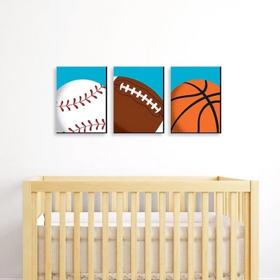 Big Dot of Happiness Go, Fight, Win - Sports Themed Nursery Wall Art, Kids Room Decor & Game Room Home Décor - 7.5 x 10 inches - Set of 3 Prints Big Dot Of Happiness Go, Fight, Win - Sports Themed Nursery Wall Art, Kids Room Decor & Game Room Home Décor - 7.5 X 10 Inches - Set Of 3 Prints -Children'S Home Furnishings Store GUEST 1b38066b d56c 4141 b717 68102be3a2d0