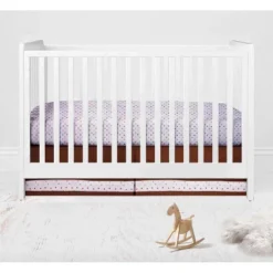 Bacati - Baby & Me Giraffe, Orange/Green/Blue/Red/Brown 4 Pc Crib Bedding Set With Diaper Caddy -Children'S Home Furnishings Store GUEST 1cd58db3 04ea 4627 ab0b 7e3362601c18