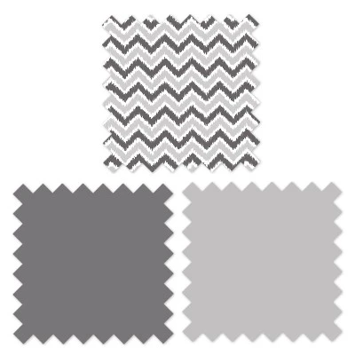 Bacati - MixNMatch Gray Chevron Dots 3 pc Toddler Sheet Set Bacati - MixNMatch Gray Chevron Dots 3 Pc Toddler Sheet Set -Children'S Home Furnishings Store GUEST 1e9a0dc9 7fd8 403f 925f 0a701c5fcf16