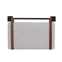 Harlow Headboard Sand Gray Fabric Vintage Brown - Nathan James -Children'S Home Furnishings Store GUEST 1f5ee141 da10 4814 8726 04d353230a36