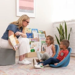 ECR4Kids Leaf Floor Seat, Portable Plastic Kid's Scoop Chair, 6-Piece -Children'S Home Furnishings Store GUEST 216b1e47 71c5 4716 a602 653357396bce