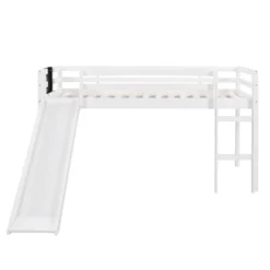 Twin Size Loft Wood Bed With Slide, Stair And Chalkboard - ModernLuxe -Children'S Home Furnishings Store GUEST 271ae489 6490 4aab bbbb bfbc8b87b72c