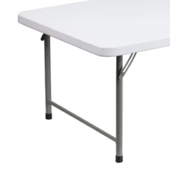 Emma And Oliver 4.93-Foot Kid's Granite White Plastic Folding Activity Table - Play Table -Children'S Home Furnishings Store GUEST 275557f5 d678 49cf b82e d7e16fd13045