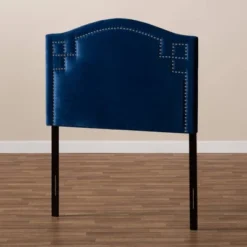 Twin Aubrey Velvet Headboard Blue - Baxton Studio -Children'S Home Furnishings Store GUEST 2f9cded2 ec34 48e8 8d91 6408baec4c21