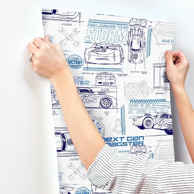 Disney Pixar Cars Schematic Peel and Stick Wallpaper Blue - RoomMates Disney Pixar Cars Schematic Peel And Stick Wallpaper Blue - RoomMates -Children'S Home Furnishings Store GUEST 3176bb34 222b 44f0 b16f 4d27e89647c9