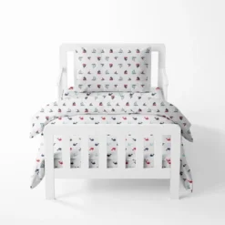 Bacati - Little Sailor Boys Whales/Boats Muslin 4 Pc Toddler Bedding Set -Children'S Home Furnishings Store GUEST 33495af1 4a81 431c a9aa 39269c1783d0