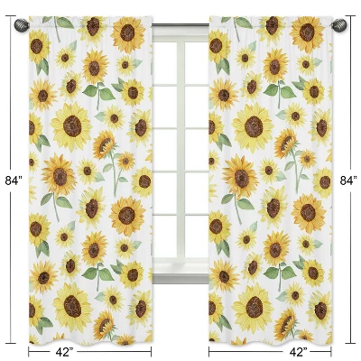 2pc Sweet Jojo Designs Sunflower Window Panel 2pc Sweet Jojo Designs Sunflower Window Panel -Children'S Home Furnishings Store GUEST 376959d6 6e3a 4faa bf2a c9db3dcf0f24