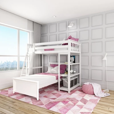 Max & Lily L-Shaped Twin over Twin Bunk Bed with Bookcase Max & Lily L-Shaped Twin Over Twin Bunk Bed With Bookcase -Children'S Home Furnishings Store GUEST 3a0e088d baae 46e9 8204 098084cf6265