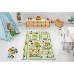 39"x59" Traffic Green 3D Play Rug - IVI -Children'S Home Furnishings Store GUEST 3a6308ca 609f 4557 bdf1 d7135ffe86db