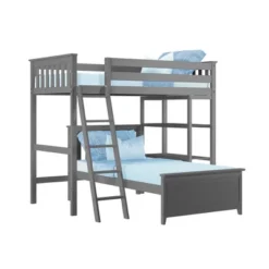 Max & Lily L-Shaped Twin Over Twin Bunk Bed With Bookcase 8 Max & Lily L-Shaped Twin Over Twin Bunk Bed With Bookcase -Children'S Home Furnishings Store GUEST 3bf12638 1b21 440b b1fb 03701ec19f2c