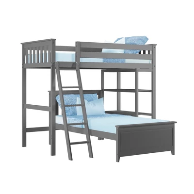 Max & Lily L-Shaped Twin over Twin Bunk Bed with Bookcase Max & Lily L-Shaped Twin Over Twin Bunk Bed With Bookcase -Children'S Home Furnishings Store GUEST 3bf12638 1b21 440b b1fb 03701ec19f2c