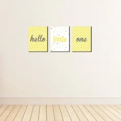 Big Dot Of Happiness Hello Little One - Yellow And Gray - Baby Girl Or Boy Nursery Wall Art & Kids Room Decor - 7.5 X 10 Inches - Set Of 3 Prints -Children'S Home Furnishings Store GUEST 401ad244 4280 4bfa 8d42 d4b1a21ab6b6