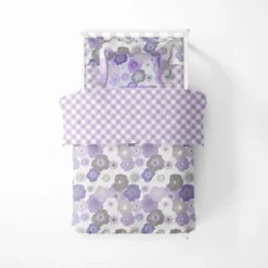 Bacati - Watercolor Floral Purple Gray 3 Pc Toddler Bed Sheet Set -Children'S Home Furnishings Store GUEST 4479d7e5 f9b0 4fdf 81d6 e8f9d3c3ac19