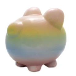 Bank Rainbow Ombre Bank - One Bank 7.75 Inches - Money Save - 3707Rbw - Ceramic - Multicolored -Children'S Home Furnishings Store GUEST 489c9365 c0bf 4057 861c 0ff2345bf2a5