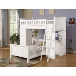 Twin Willoughby Kids' Loft Bed White - Acme Furniture -Children'S Home Furnishings Store GUEST 49b03d95 4817 41b6 85a0 b64489ff40f9
