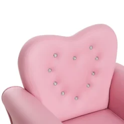 Qaba Kids Sofa Toddler Tufted Upholstered Sofa Chair Princess Couch Furniture With Diamond Decoration For Preschool Child, Pink -Children'S Home Furnishings Store GUEST 4b9325ca 8488 4118 bb7c 6e295e8d8a0f