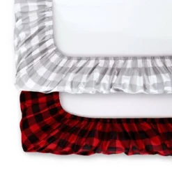 The Peanutshell Fitted Crib Sheets - Buffalo Plaid And Gray Plaid - 2pk -Children'S Home Furnishings Store GUEST 545e84b2 0d42 435c 83d3 be1add9d36b3
