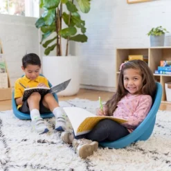 ECR4Kids Leaf Floor Seat, Portable Plastic Kid's Scoop Chair, 6-Piece -Children'S Home Furnishings Store GUEST 5470f9fb e649 4e67 8c5e 6b798318f9e9