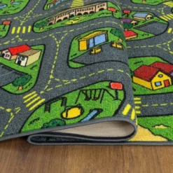 Jungtier Boy & Girl Kids Retro City Road Car Vehicle Traffic Educational Learning & Game Play Nursery Bedroom Classroom Rug Carpet, 2' 7" X 5' 0" -Children'S Home Furnishings Store GUEST 554e81e3 5984 4341 b19e f8c5efdd1da8