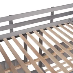 Full Over Twin & Twin Bunk Bed, Velvet Triple Bunk Bed With Drawers And Guardrails-ModernLuxe -Children'S Home Furnishings Store GUEST 59f1aac0 b75b 4748 8ddd f4951e57ddac