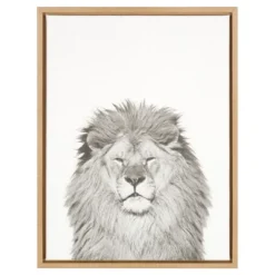 24" X 18" Lion Framed Canvas Art - Uniek -Children'S Home Furnishings Store GUEST 5ac8cb59 2b1a 4393 bbc3 288de7b6aa05