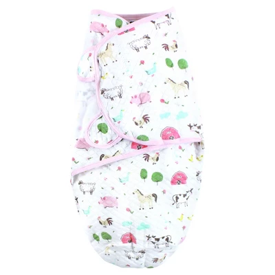 Hudson Baby Infant Girl Quilted Cotton Swaddle Wrap 3pk, Girl Farm Animals, 0-3 Months Hudson Baby Infant Girl Quilted Cotton Swaddle Wrap 3pk, Girl Farm Animals, 0-3 Months -Children'S Home Furnishings Store GUEST 645e6610 4034 4520 ba1b 18899c14f264