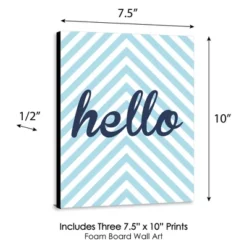 Big Dot Of Happiness Hello Little One - Blue And Silver - Baby Boy Nursery Wall Art & Kids Room Decor - Gift Ideas - 7.5 X 10 Inches - Set Of 3 Prints 4 Big Dot Of Happiness Hello Little One - Blue And Silver - Baby Boy Nursery Wall Art & Kids Room Decor - Gift Ideas - 7.5 X 10 Inches - Set Of 3 Prints -Children'S Home Furnishings Store GUEST 64801b35 dd45 4315 8b3d 4fa59f4d6e6e