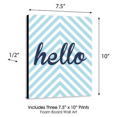 Big Dot of Happiness Hello Little One - Blue and Silver - Baby Boy Nursery Wall Art & Kids Room Decor - Gift Ideas - 7.5 x 10 inches - Set of 3 Prints Big Dot Of Happiness Hello Little One - Blue And Silver - Baby Boy Nursery Wall Art & Kids Room Decor - Gift Ideas - 7.5 X 10 Inches - Set Of 3 Prints -Children'S Home Furnishings Store GUEST 64801b35 dd45 4315 8b3d 4fa59f4d6e6e