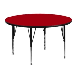 Flash Furniture 48'' Round Thermal Laminate Activity Table - Height Adjustable Short Legs -Children'S Home Furnishings Store GUEST 68330f2d 3cec 4531 8d71 c1e1e4b70c58