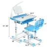 Costway Height Adjustable Kids Desk Chair Set Study Drawing W/Lamp & Bookstand -Children'S Home Furnishings Store GUEST 68c8bd1d a832 4595 a538 c5cc8cbb9782