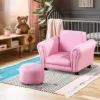 Qaba Kids Sofa Set With Footstool, Upholstered Children Armchair For Kids 18M+, Baby Sofa For Playroom, Bedroom, Nursery Room -Children'S Home Furnishings Store GUEST 68f68b11 7f3b 40a8 911e d50793a5da0a