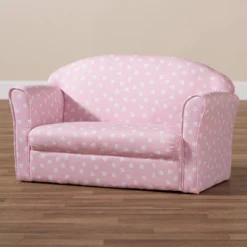 Erica Heart Upholstered Kids' 2 Seater Sofa Pink - Baxton Studio -Children'S Home Furnishings Store GUEST 6d4ea29b 3030 405c b02a aa5ea3f2a81c