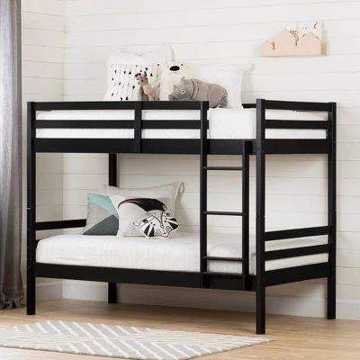 Twin Fakto Solid Wood Bunk Beds Matte Black - South Shore Twin Fakto Solid Wood Bunk Beds Matte Black - South Shore -Children'S Home Furnishings Store GUEST 6ddc7ba2 69ec 4438 8183 6f9bcc0f3909