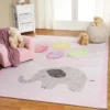 Nursery Elephant Colorful Kids Playroom Indoor Area Rug By Blue Nile Mills -Children'S Home Furnishings Store GUEST 705c7a8d e445 41db ab59 9b10370529d2