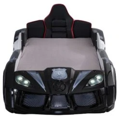 Twin Tarryton Police Cruiser Bed With Led Lights And Sound Black/White - MiBasics -Children'S Home Furnishings Store GUEST 730a0416 f0aa 48f1 88fc 9ec71cd413d9