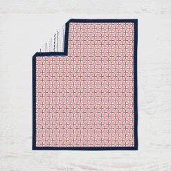 Bacati - Olivia Coral Navy 6 Pc Crib Bedding Set With Long Rail Guard Cover -Children'S Home Furnishings Store GUEST 74bc68dd 19c1 4b9a 93d9 c13eed3b501f