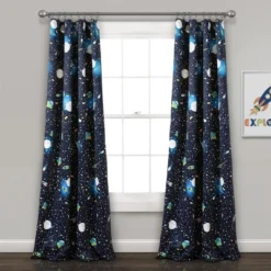 Universe Room Darkening Window Curtain Panels Navy - Lush Décor -Children'S Home Furnishings Store GUEST 7607c40a 864a 42e5 9e24 0a98ad19b912
