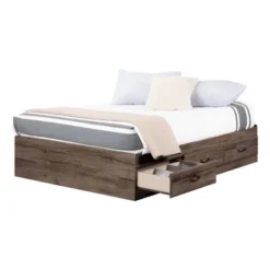 Full Ulysses Mates Bed With 3 Drawers Fall Oak - South Shore -Children'S Home Furnishings Store GUEST 79756287 946d 4e47 9dd2 f60317a57816