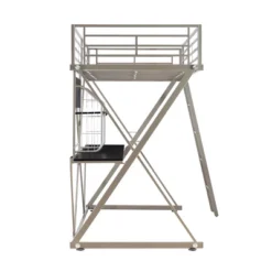 Zachary Loft Bed Pewter - Powell -Children'S Home Furnishings Store GUEST 7a0fdc41 6c84 483e 8ebc b0998d887173
