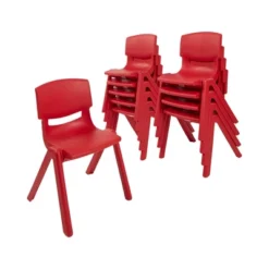 ECR4Kids 12 Inch Plastic Stackable Classroom Stack Chairs, Indoor/Outdoor For Kids-10pk -Children'S Home Furnishings Store GUEST 7a525171 b1ed 4343 9d1f 7a5b9bd78415